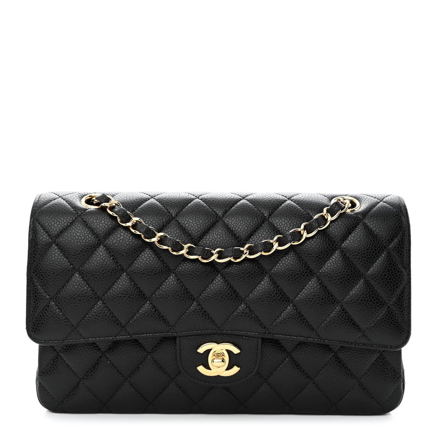 Chanel Caviar Quilted Medium Double Flap Black 1 of 11