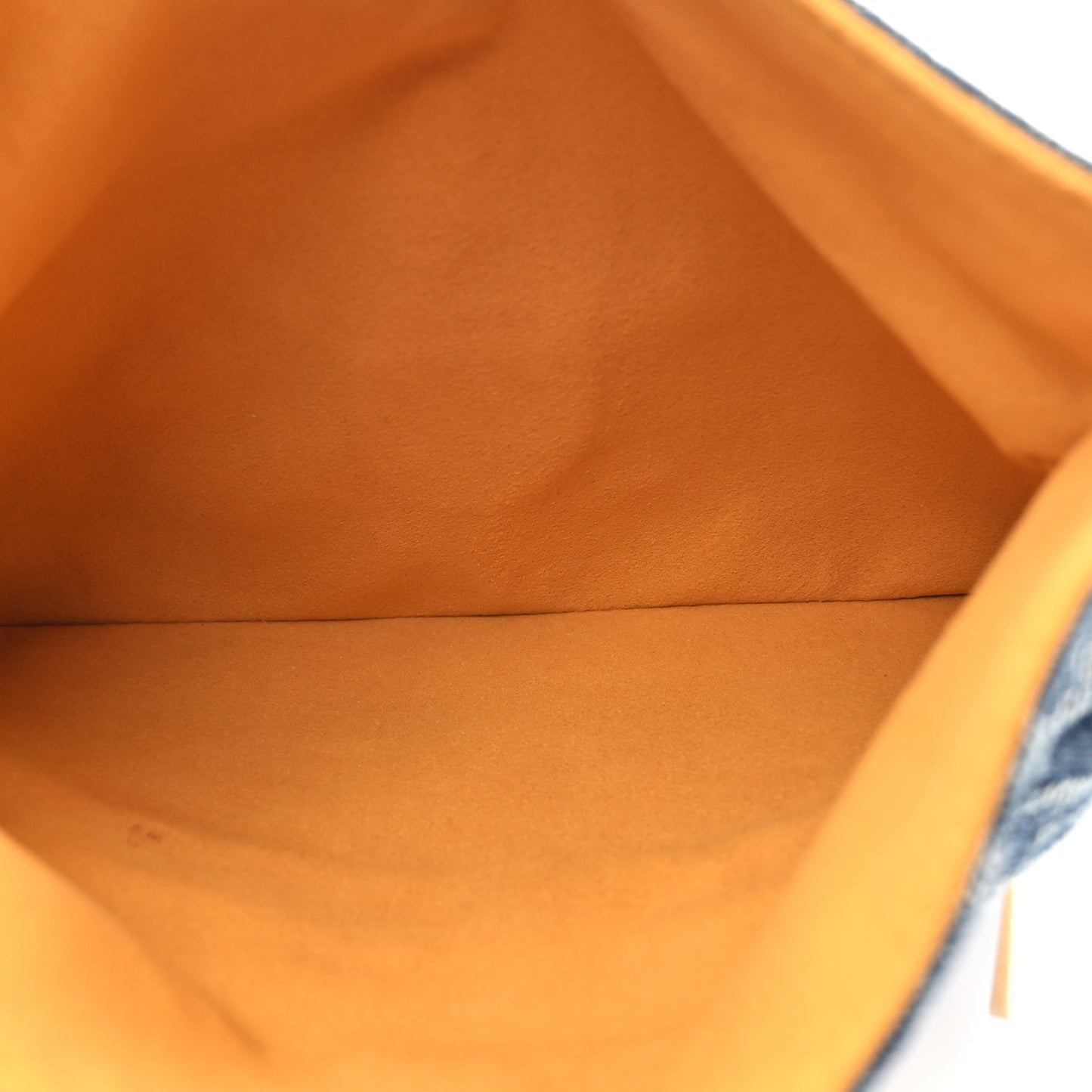 Monogram Denim Pochette Plat Clutch Blue