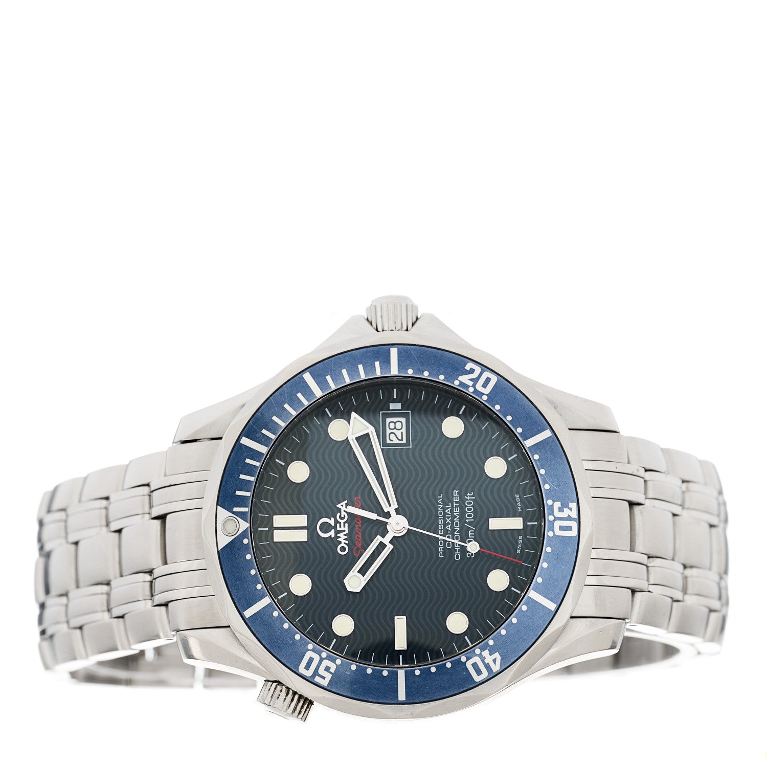 Omega Stainless Steel 41mm Seamaster Diver 300M Co-Axial Automatic Watch Blue 2220.80.00 2 of 4