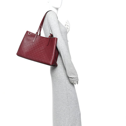 Gucci GG Calfskin Embossed Calfskin Large Tote Bag Rose Ancora 2 of 12