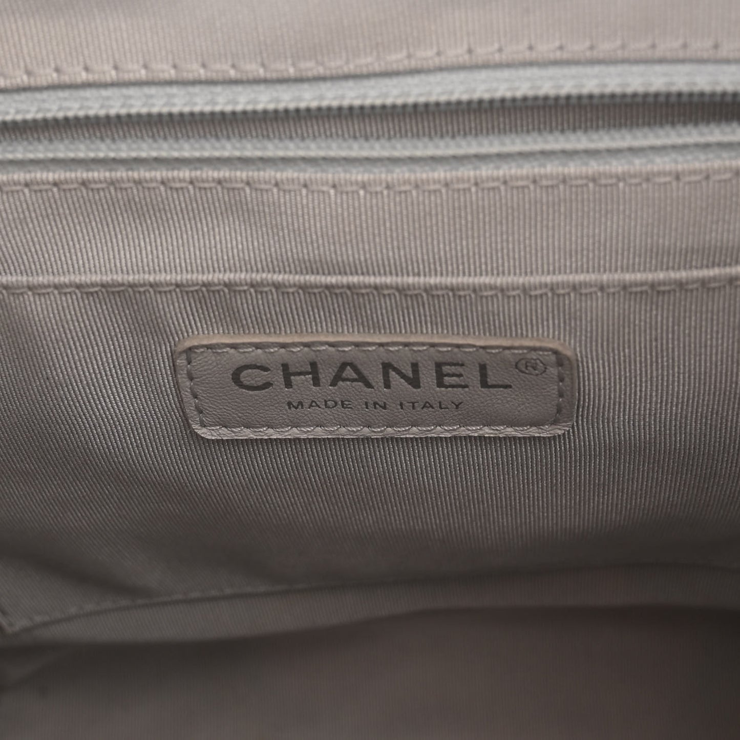 Iridescent Calfskin Chevron Quilted Small Urban Spirit Backpack Silver
