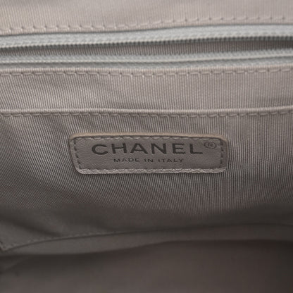 Chanel Iridescent Calfskin Chevron Quilted Small Urban Spirit Backpack Silver 6 of 9