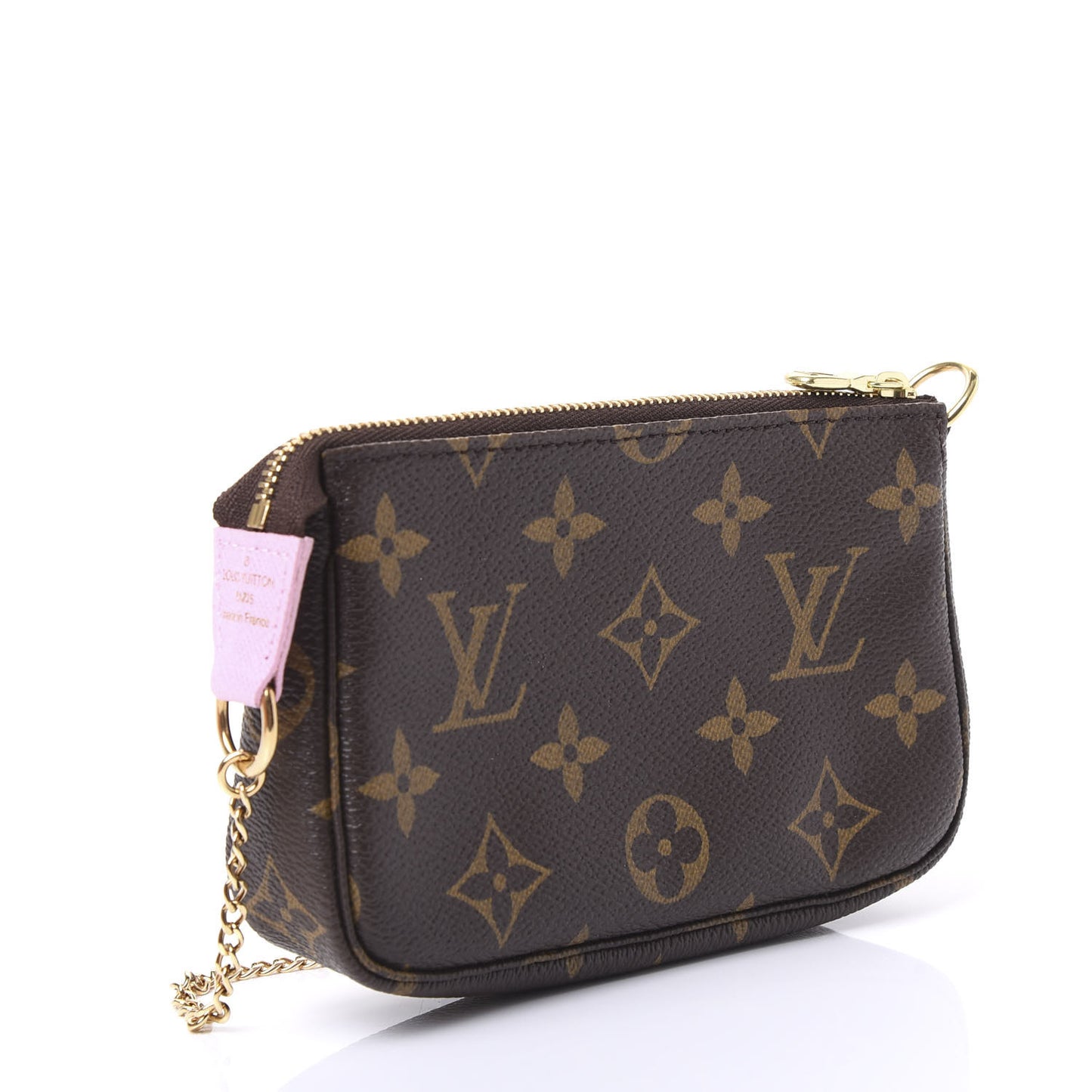 Monogram 2016 Christmas Animation Mini Pochette Accessories Rose Ballerine