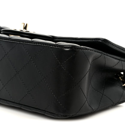 Chanel Lambskin Quilted Mini Rectangular Flap Black 11 of 12