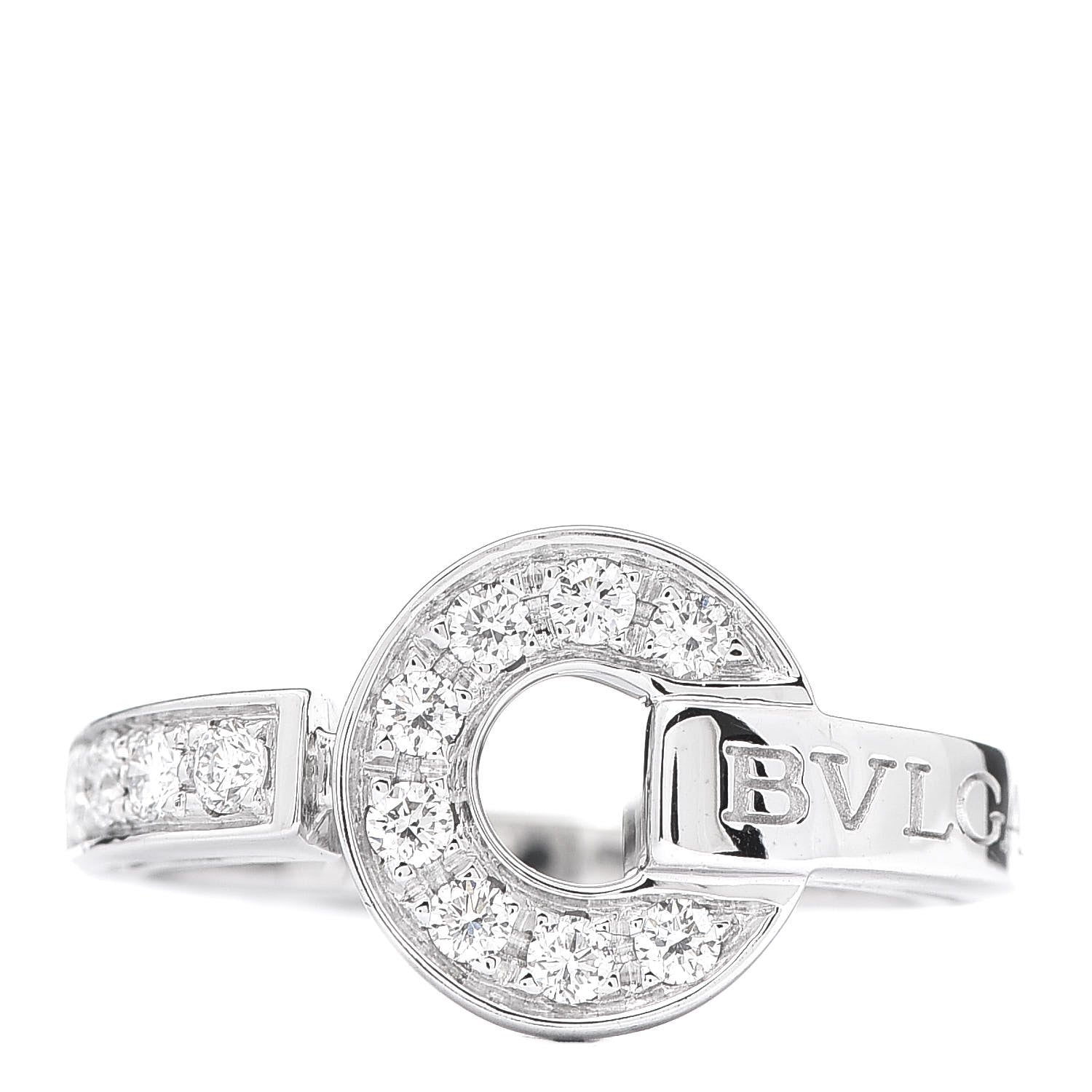 Bulgari 18K White Gold Diamond Bvlgari Bvlgari Ring 49 5 1 of 5