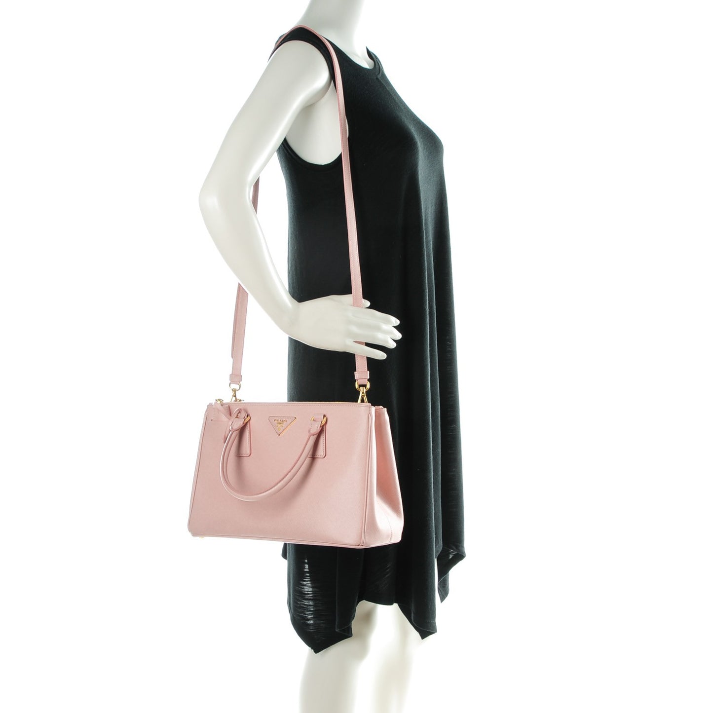 Saffiano Small Galleria Double Zip Tote Orchidea