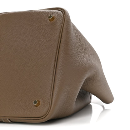 Hermes Taurillon Clemence Picotin Lock 22 MM Etoupe 7 of 9