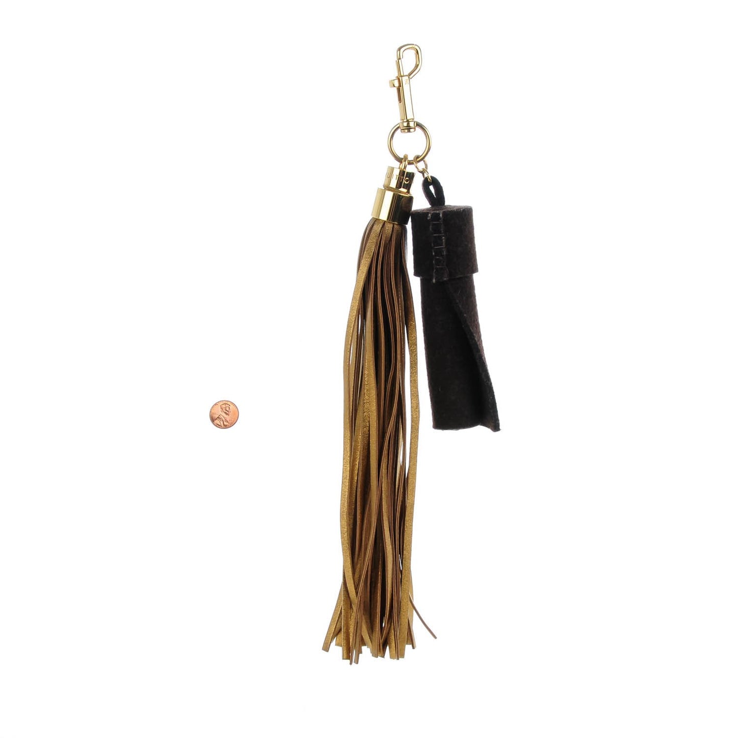 Rainbow Tassel Bag Charm Bronze