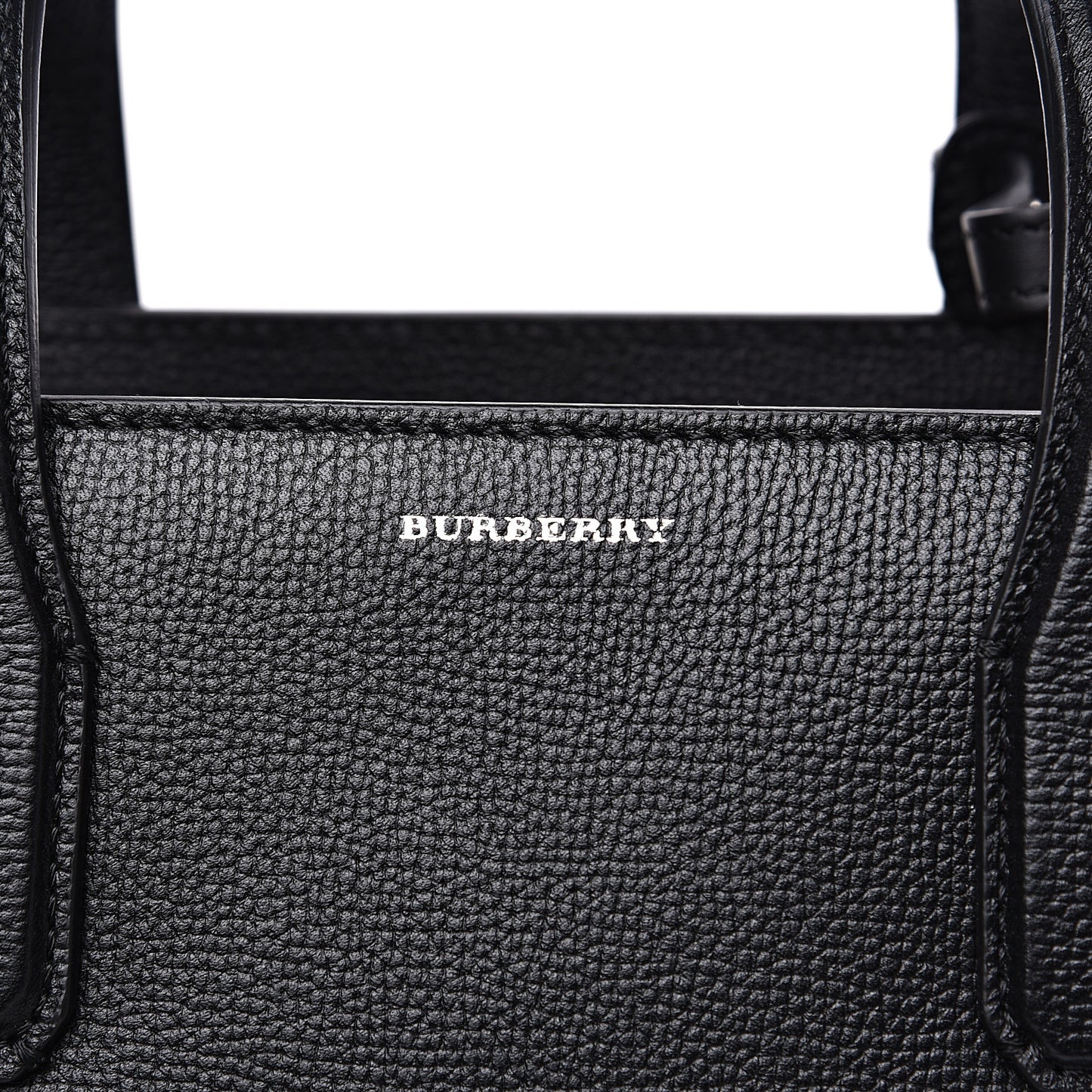 Derby Calfskin House Check Medium Banner Tote Black