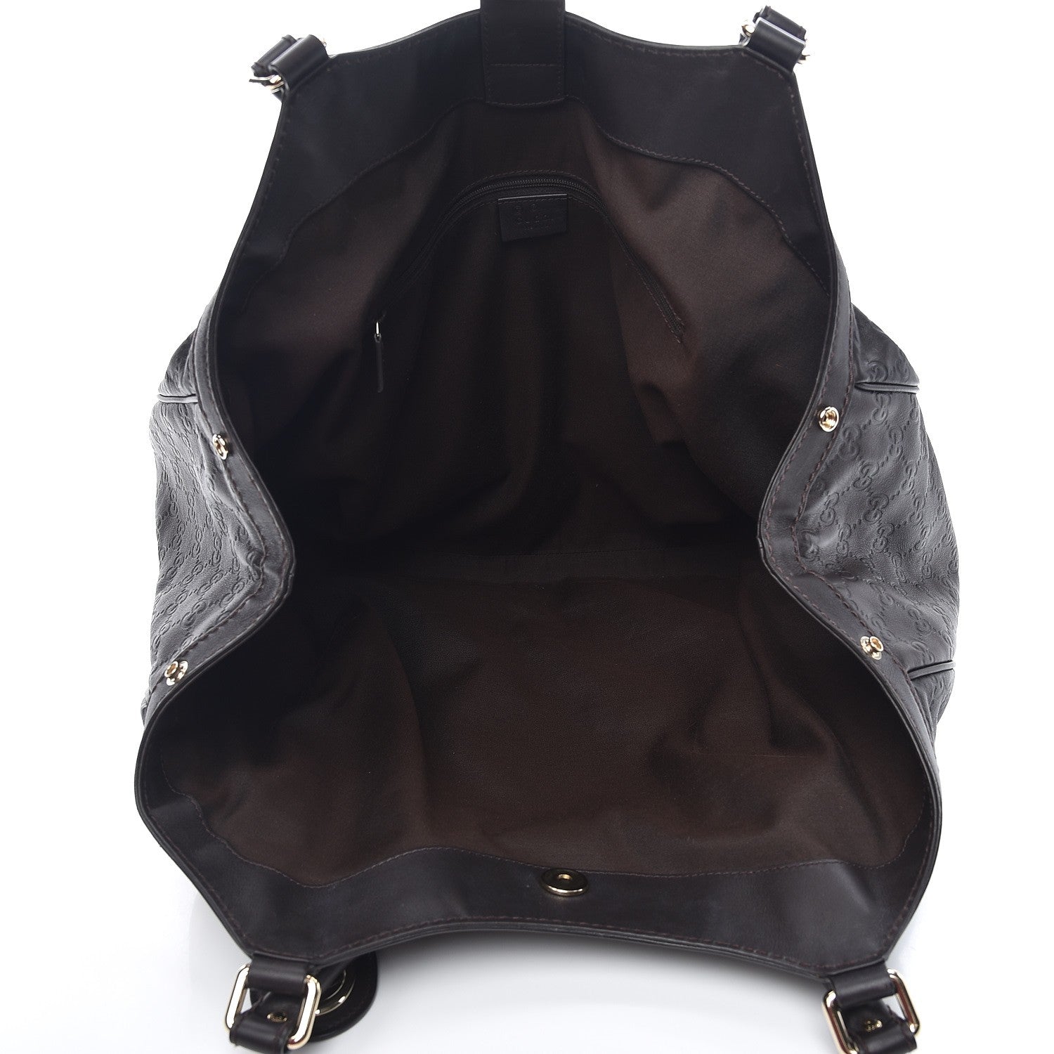 Gucci Guccissima Vitello Tender Large Sukey Tote Testa di Moro 5 of 7