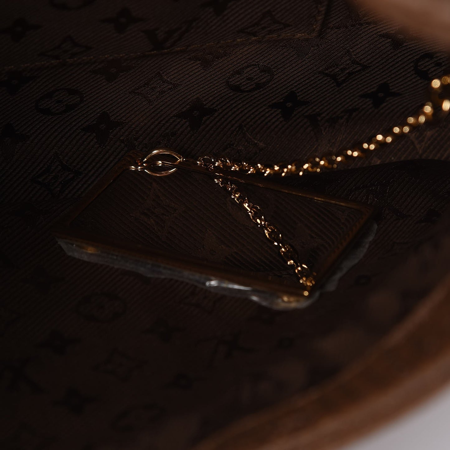 Calfskin Quilted Monogram Altair Clutch Beige