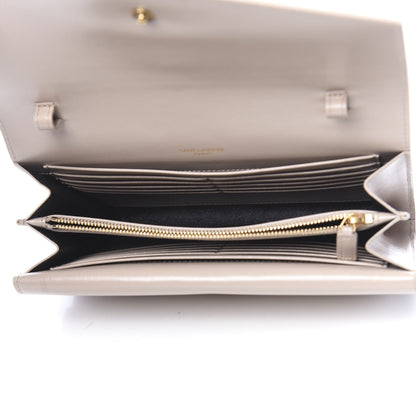 Saint Laurent Smooth Calfskin Monogram Sulpice Chain Wallet Nude 5 of 11