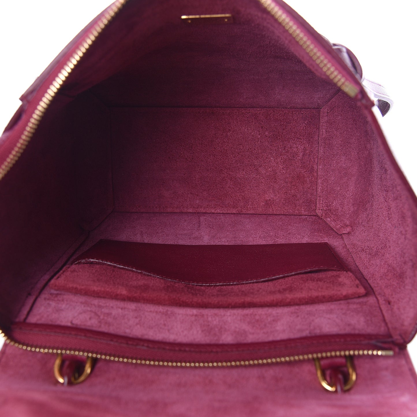 Grained Calfskin Micro Belt Bag Plum