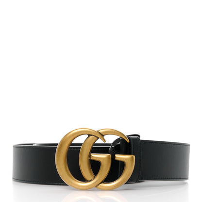 Gucci Calfskin Double G 40mm Belt 75 30 Black 1 of 5