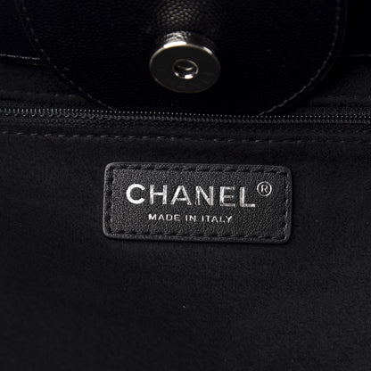Chanel Caviar Medium Studded Deauville Tote Black 8 of 10