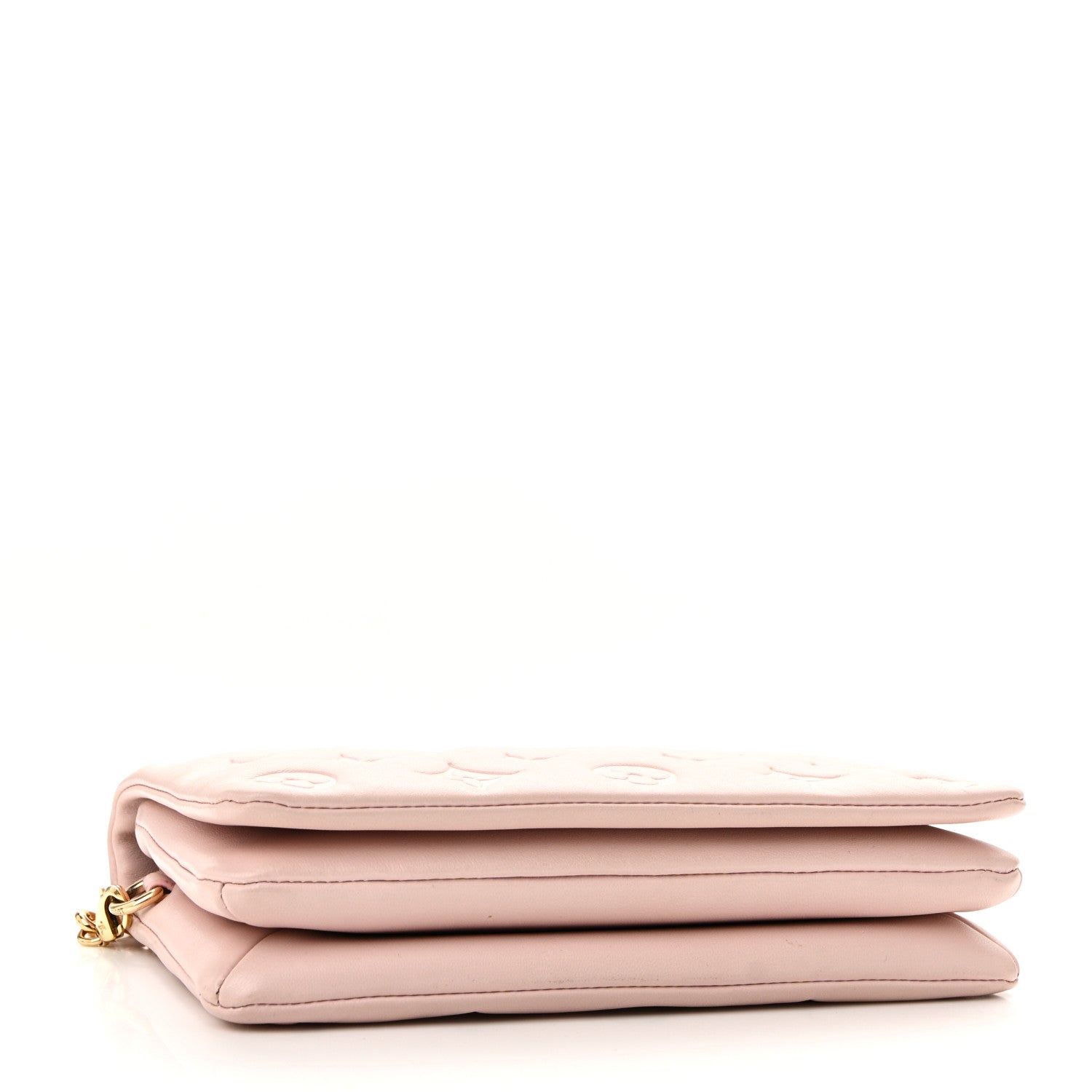 Louis Vuitton Lambskin Embossed Monogram Pochette Coussin Rose 4 of 9