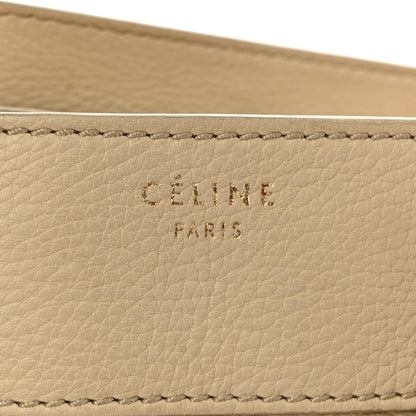 Celine Drummed Calfskin Mini Luggage Dune 6 of 14