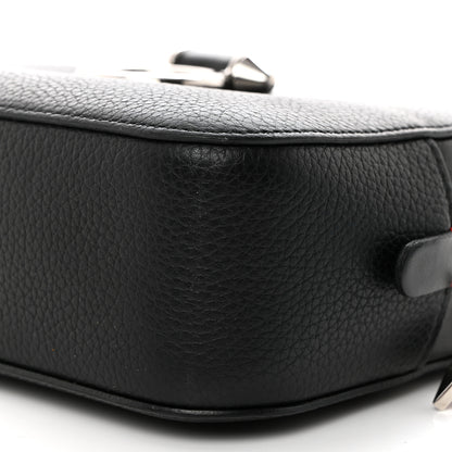 Christian Louboutin Empire Calfskin Mini Rubylou Crossbody Black Red 10 of 10