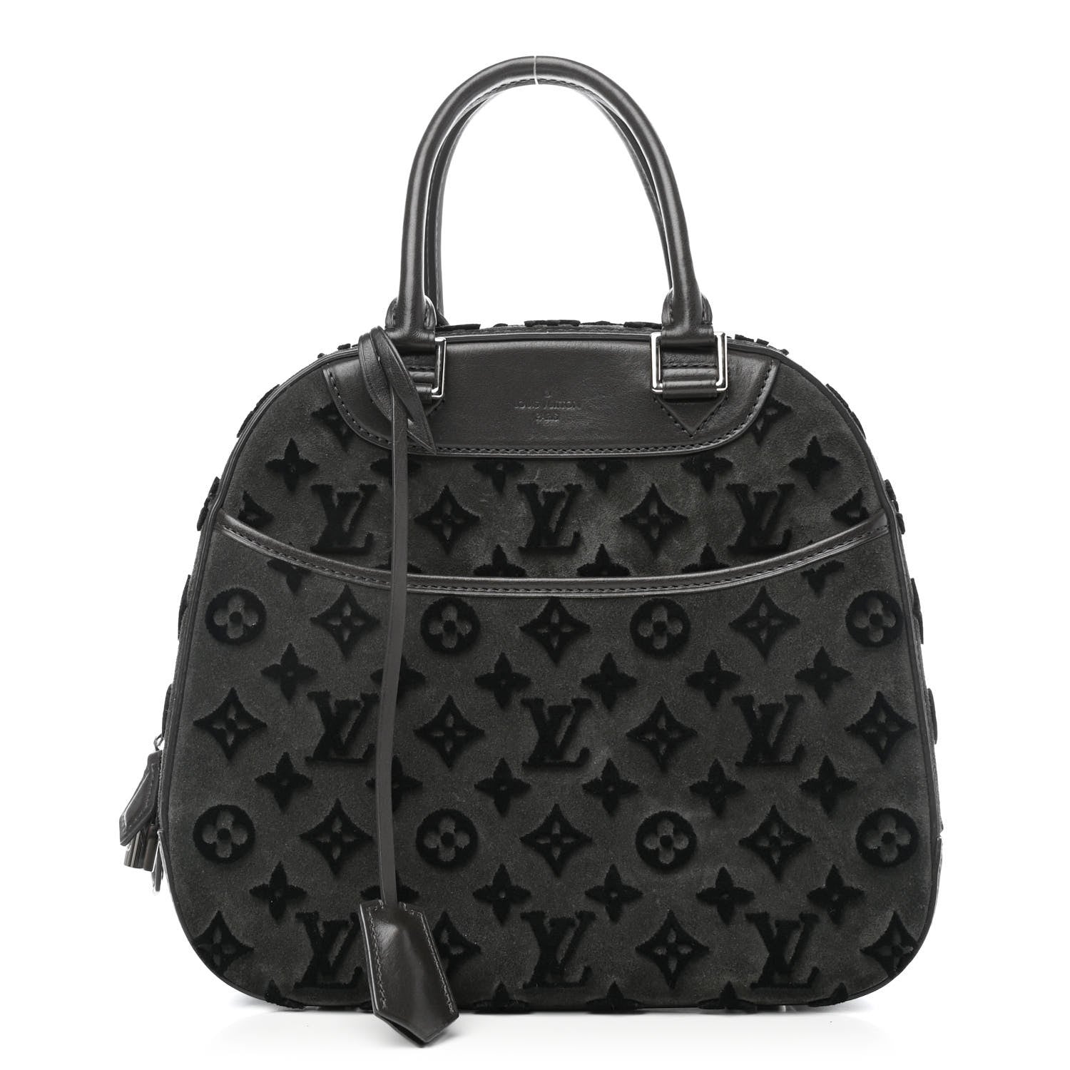 Louis Vuitton Monogram Suede Tuffetage Deauville Cube Gris 1 of 4