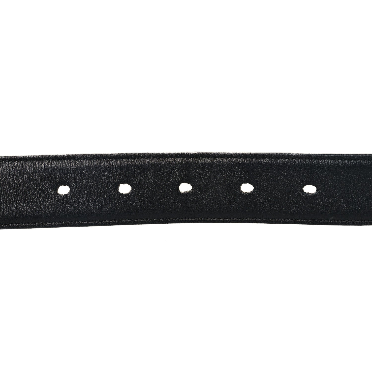 Saint Laurent Smooth Calfskin Monogram Square Buckle Belt 100 40 Black 5 of 6