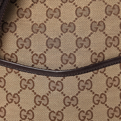Gucci Monogram Calfskin Perforated Small Flat Messenger Bag Dark Brown 12 of 12