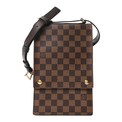 Louis Vuitton Damier Ebene Portobello Travel Shoulder Bag 1 of 9