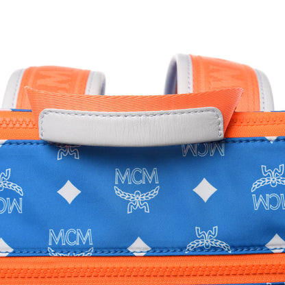 MCM Nylon Resnick Zip-Top Backpack Blue 12 of 12