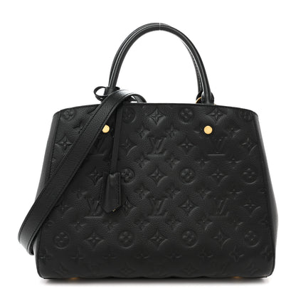 Louis Vuitton Empreinte Montaigne MM Black 1 of 10