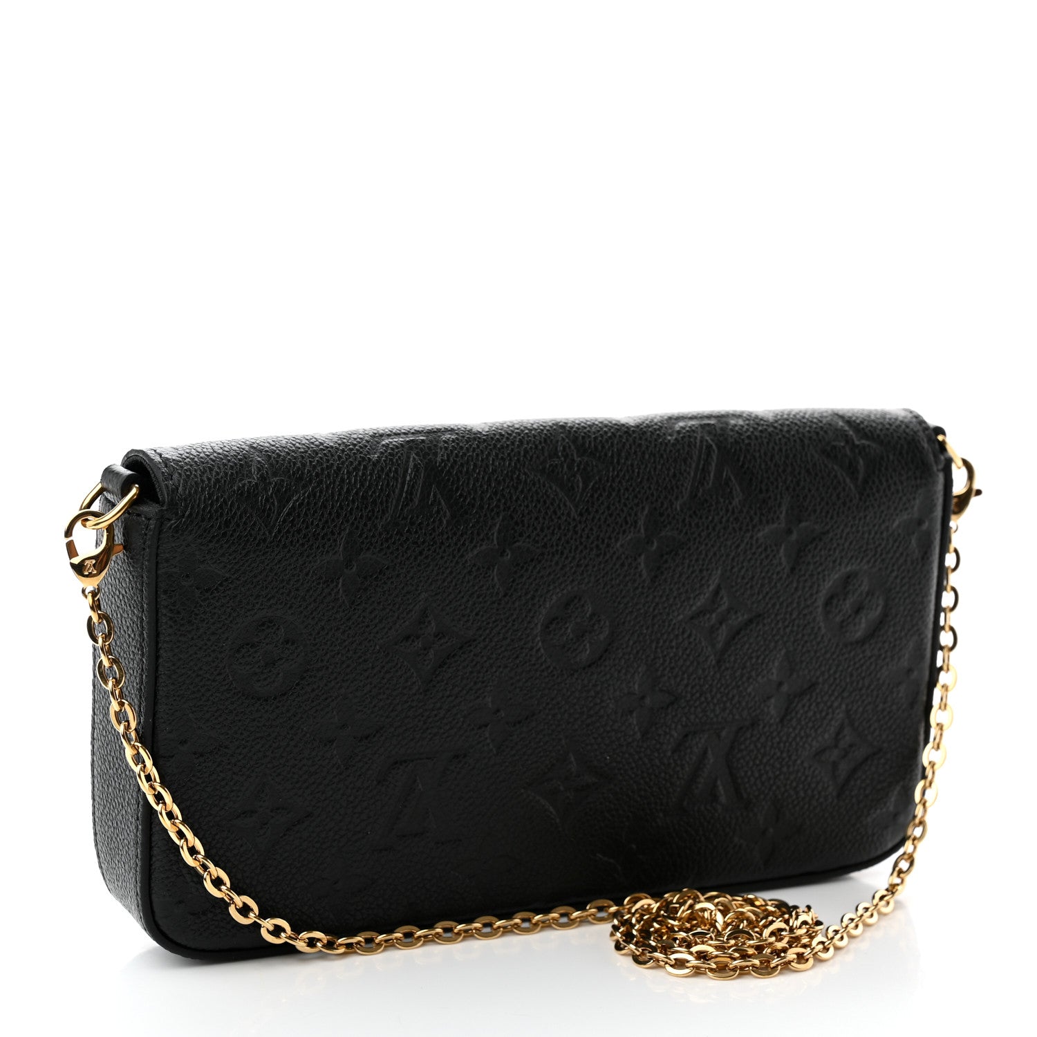 Louis Vuitton Empreinte Pochette Felicie Chain Wallet Black 4 of 9