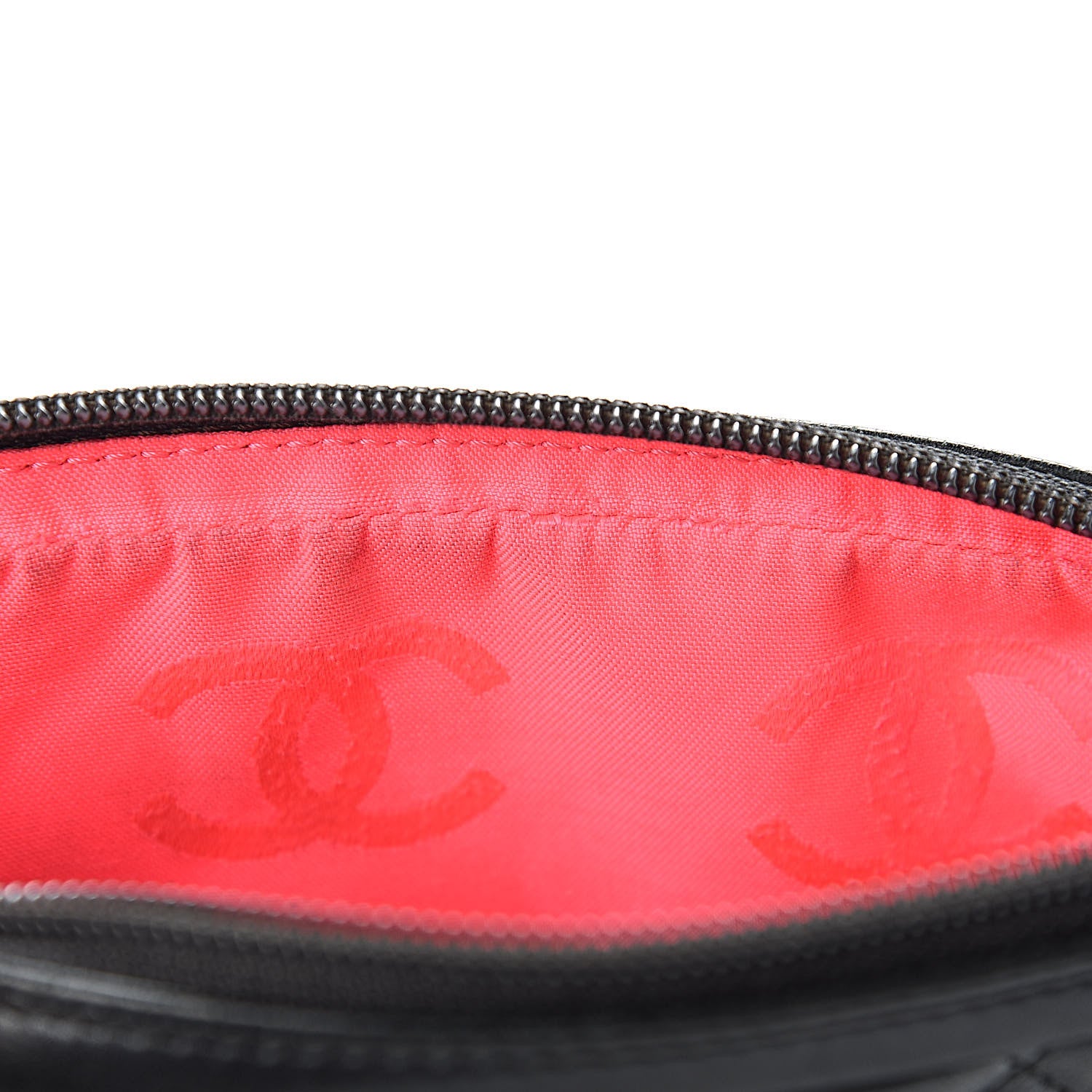 Chanel Calfskin Quilted Cambon Pochette Black 12 of 15