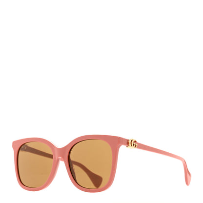 Gucci Acetate Round Sunglasses GG1071S Pink Red 1 of 7