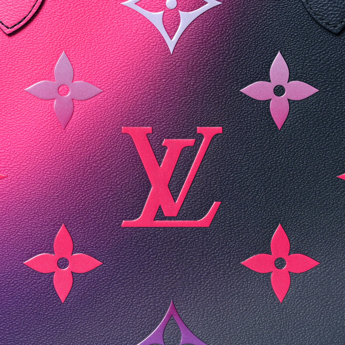 Monogram Giant Spring In The City Neverfull MM Midnight Fuchsia