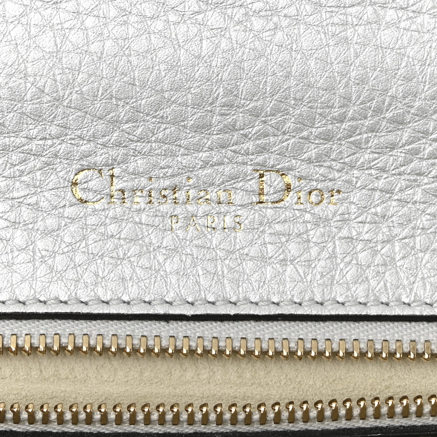 Christian Dior Metallic Calfskin Small Diorama Flap Bag Silver 6 of 11