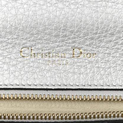 Christian Dior Metallic Calfskin Small Diorama Flap Bag Silver 6 of 11