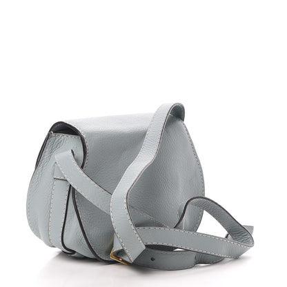 Chloe Calfskin Mini Marcie Round Crossbody Bag Faded Blue 3 of 13