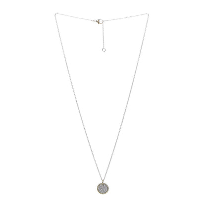 David Yurman 18K Yellow Gold Diamond Cable Collectibles Pave Charm Pendant Necklace 3 of 6