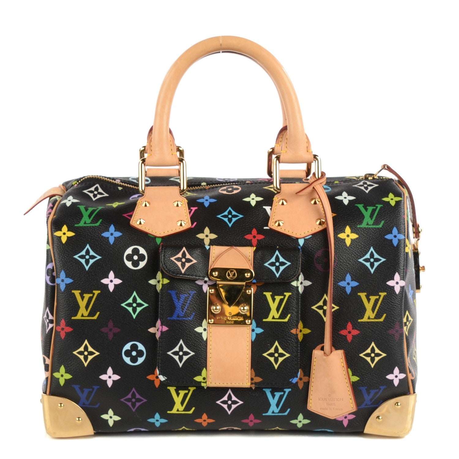 Louis Vuitton Monogram Multicolor Speedy 30 Black 1 of 7
