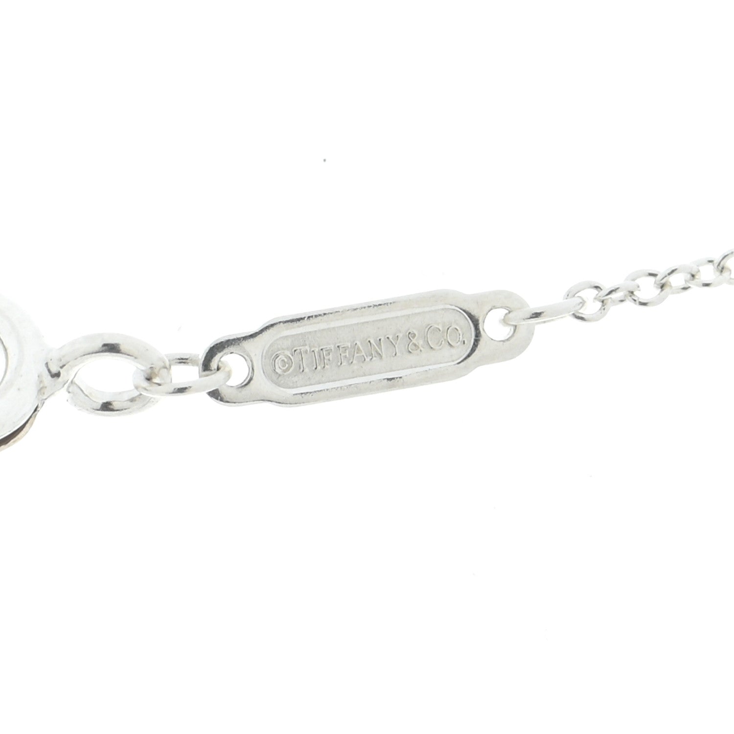 Tiffany Sterling Silver Small T Wave Pendant Necklace 6 of 6