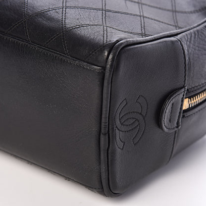 Chanel Lambskin Diamond Stitch Cosmetic Case Black 16 of 16