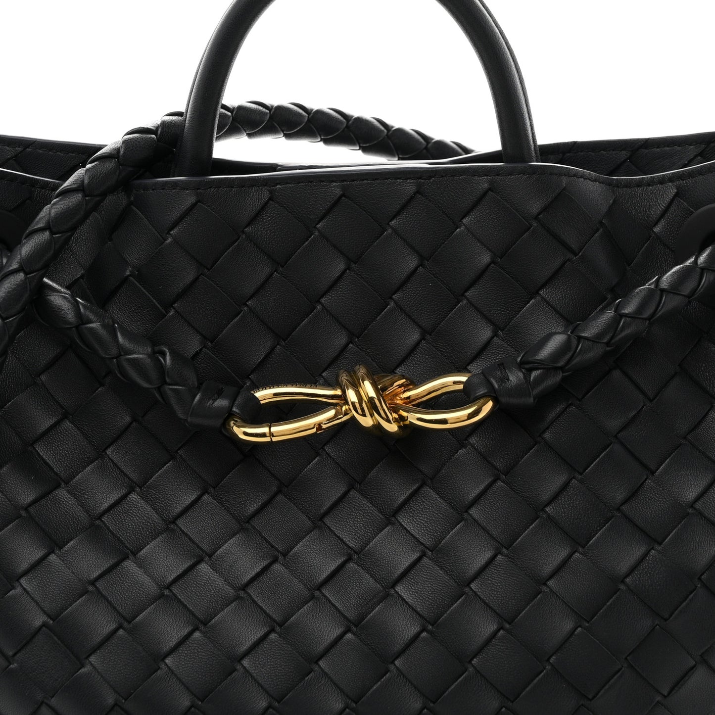Nappa Intrecciato Medium Andiamo Shoulder Bag Space