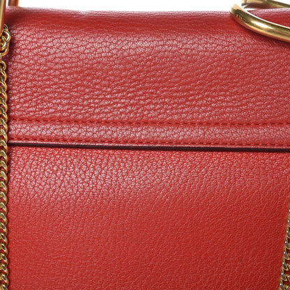 Chloe Grained Lambskin Medium Drew Shoulder Bag Plaid Red 12 of 12