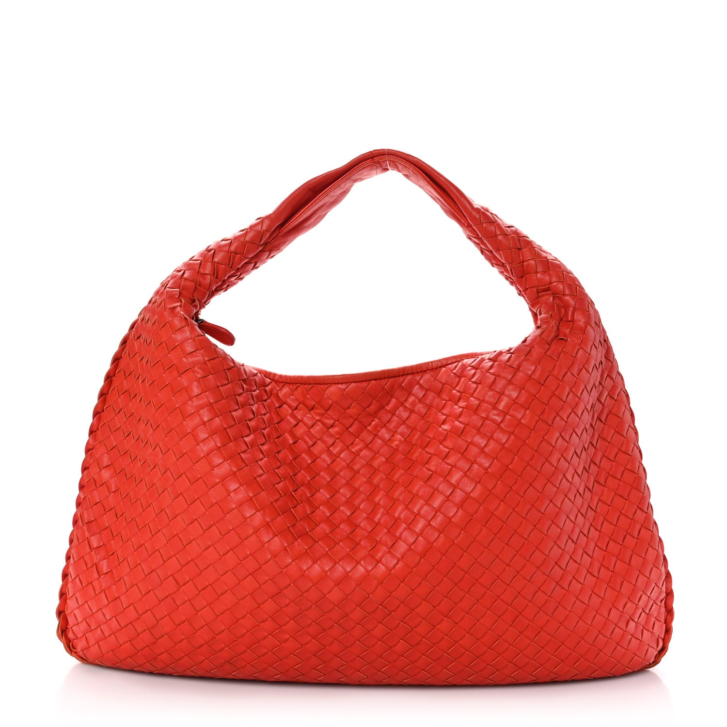 Bottega Veneta Nappa Intrecciato Large Veneta Hobo Corniola 1 of 8