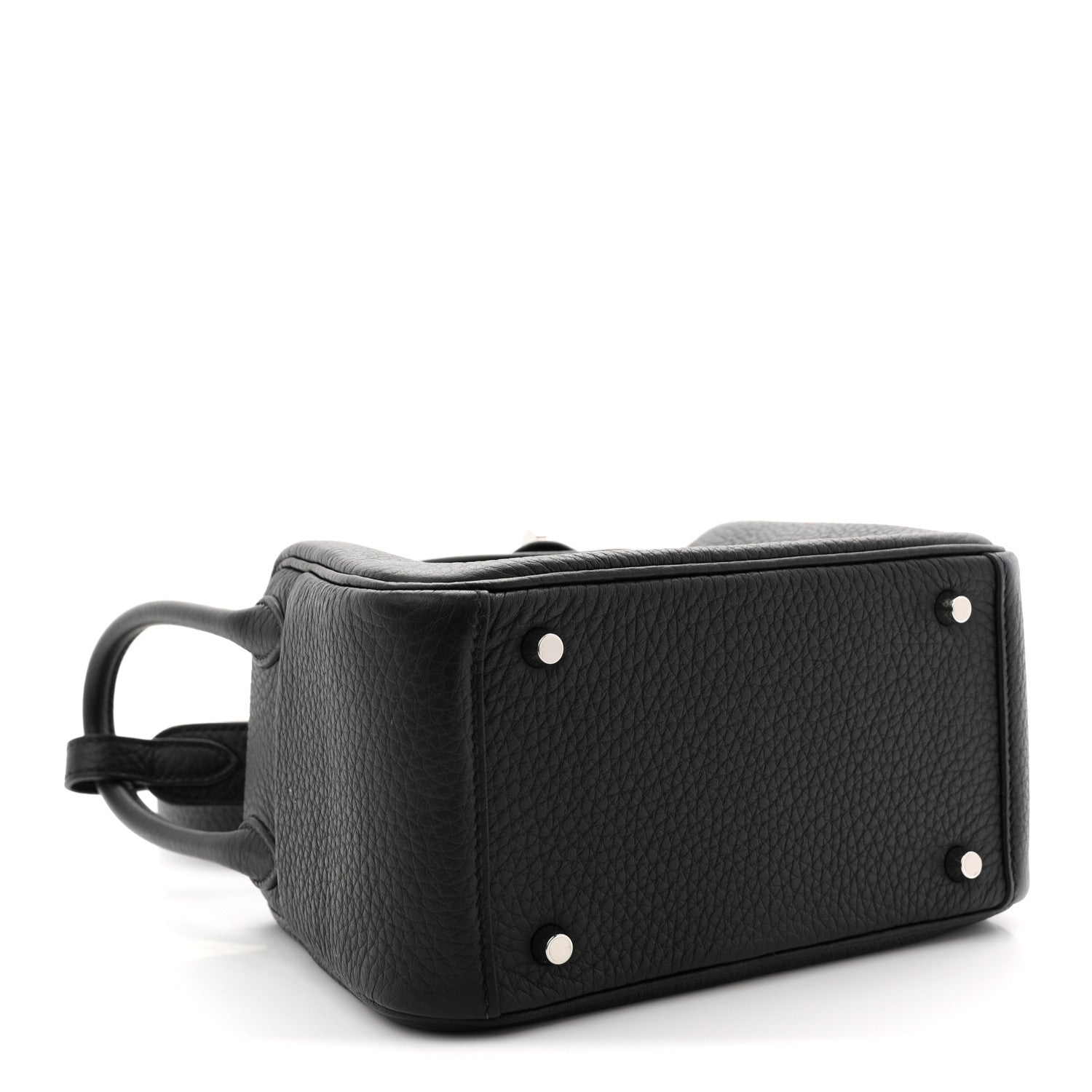 Hermes Taurillon Clemence Mini Lindy 20 Black 4 of 11