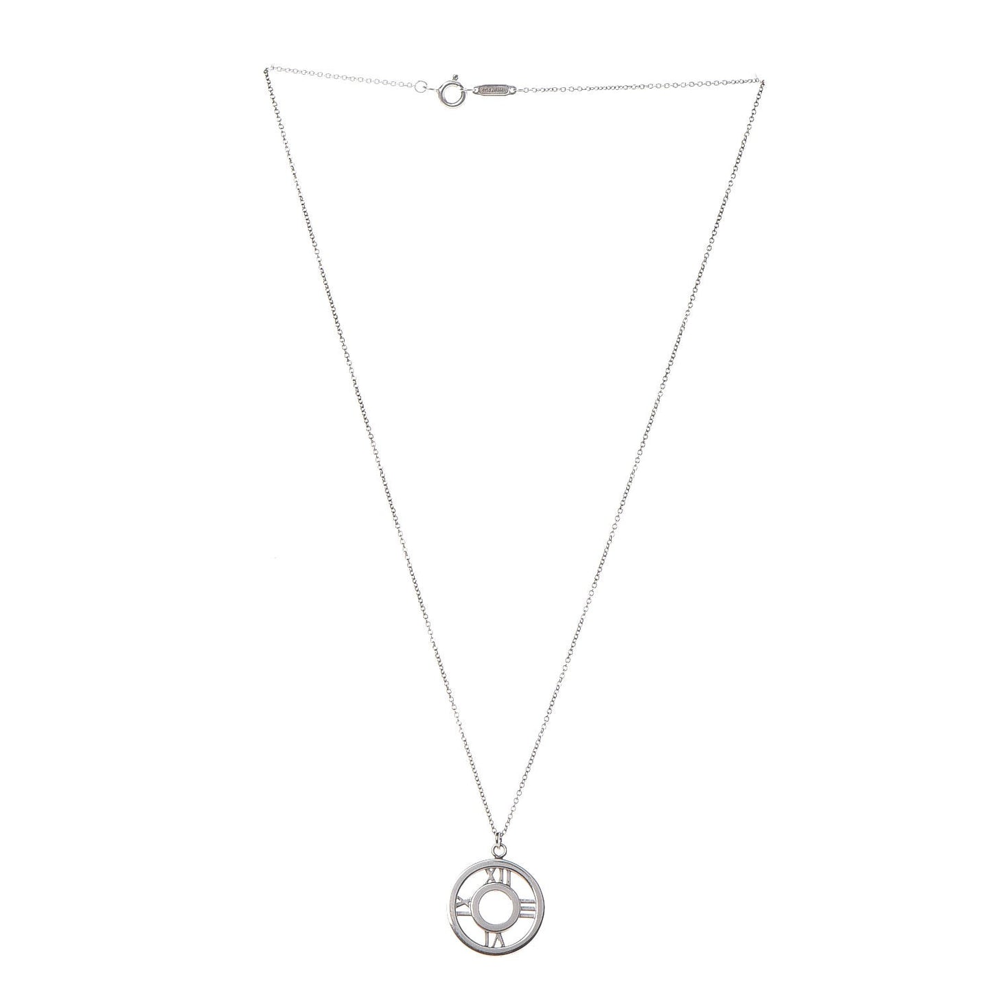 Sterling Silver Medium Atlas Open Pendant Necklace