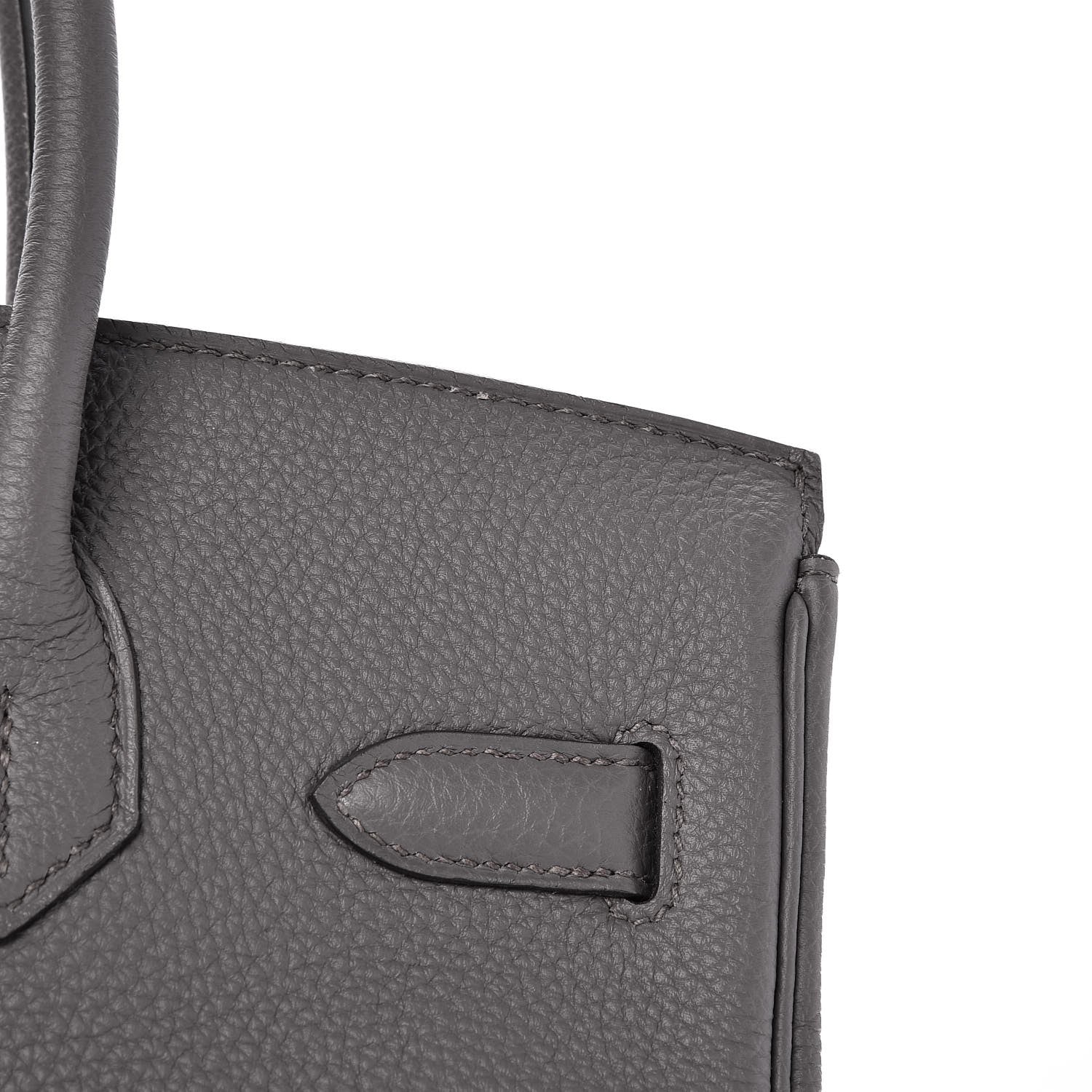 Hermes Togo Birkin 30 Etain 33 of 37
