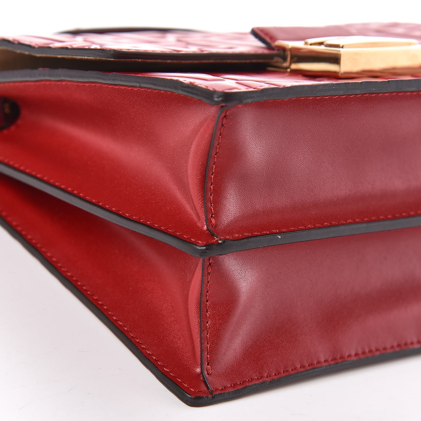 Vitello Liberty FF 1974 Embossed Small Kan U Shoulder Bag Fragola