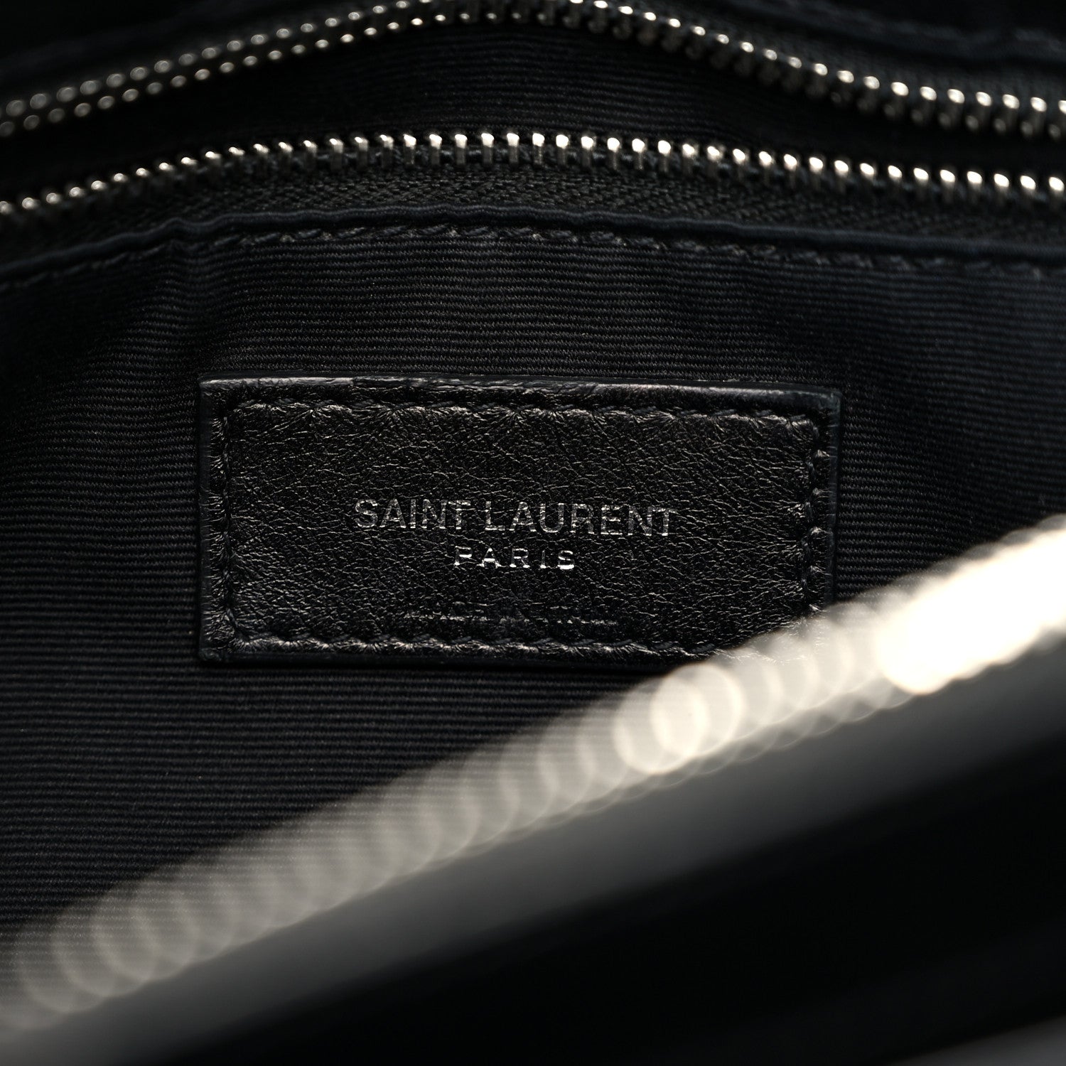 Saint Laurent Calfskin Y Quilted Monogram Medium Loulou Chain Satchel Black 6 of 10