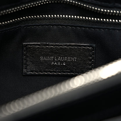 Saint Laurent Calfskin Y Quilted Monogram Medium Loulou Chain Satchel Black 6 of 10