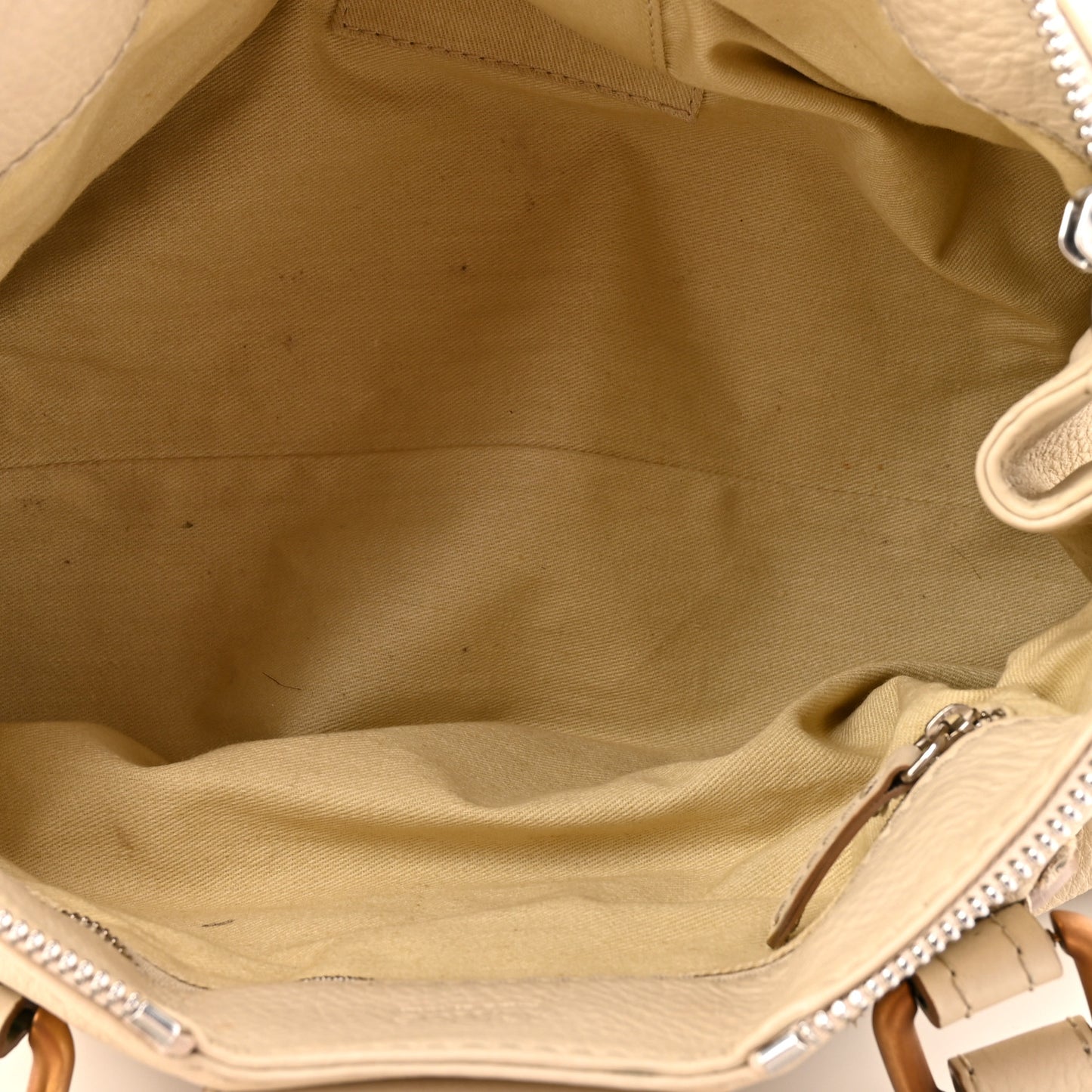 Calfskin Medium Paddington Satchel White