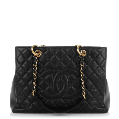 Chanel Caviar Quilted Grand Shopping Tote GST Black 1 of 9